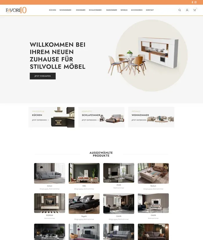 Favori10 website screenshot