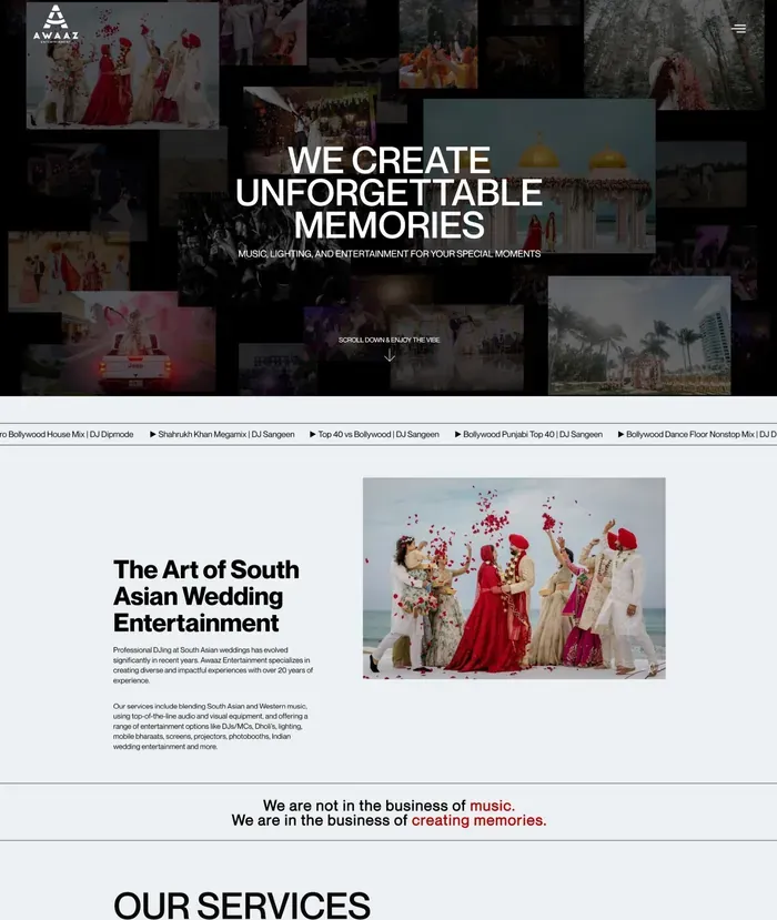 Awaaz Entertainment website screenshot
