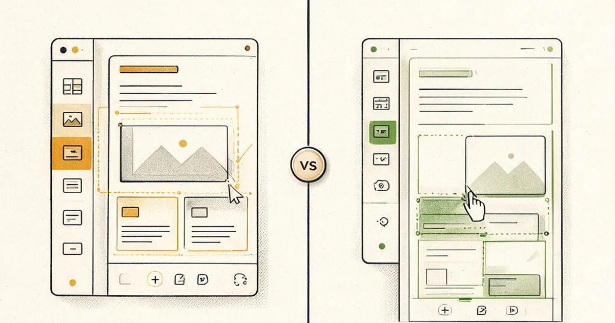 Elementor vs Divi: two WordPress page builders compared side by side